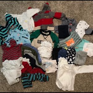 Carters and others newborn boy lot